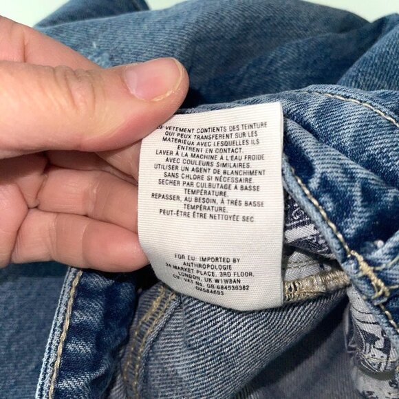 Anthropologie Pilcro And The Letter Press Jeans Size 28 Distressed Straight Leg - Picture 7 of 12